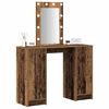 vidaXL Table de Toilette Marron 102 x 33 x 135 cm Bois d'ingénierie