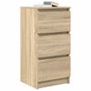 vidaXL Buffet chêne sonoma 37,5x35x76 cm bois d'ingénierie