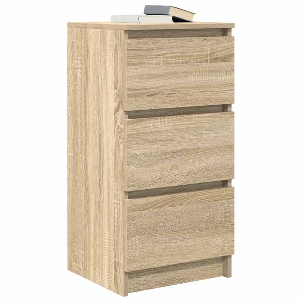 vidaXL Buffet chêne sonoma 37,5x35x76 cm bois d'ingénierie