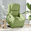 vidaXL Fauteuil inclinable de massage &eacute;lectrique vert clair velours