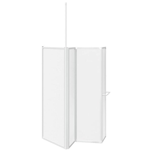 vidaXL Écran de bain Dépoli 120 x 70 x 137 cm Aluminium & Panneau PP