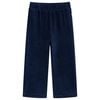 vidaXL Pantalons pour enfants velours c&ocirc;tel&eacute; bleu marine 104