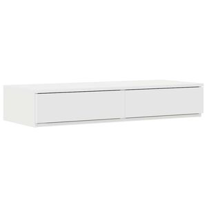 vidaXL Tiroirs de lit Blanc 100 x 36,5 x 16,5 cm Bois d'ing&eacute;nierie
