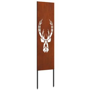 vidaXL &Eacute;cran de confidentialit&eacute; de jardin Rouill&eacute; 32 x 140 cm