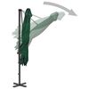 vidaXL Parasol de jardin avec base portable vert