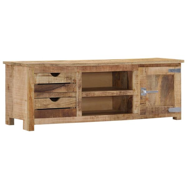 vidaXL Meuble TV 120x30x40 cm Bois massif de manguier