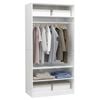vidaXL Garde-robe Blanc brillant 100x50x200 cm Bois d'ing&eacute;nierie