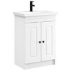 vidaXL Ensemble de mobilier de salle de bain Blanc 56 x 37,5 x 81 cm