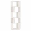 vidaXL Biblioth&egrave;que/S&eacute;parateur de pi&egrave;ce Blanc 51x25x163,5cm Pin solide