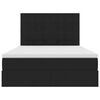 vidaXL Lit avec rangement et matelas Noir 140 x 190 cm Velours