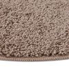 vidaXL Tapis Shaggy Anti-d&eacute;rapant Marron 90 x 90 cm PP