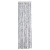 vidaXL Moustiquaire Blanc et gris 56x185 cm Chenille