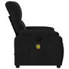 vidaXL Fauteuil inclinable de massage noir tissu microfibre