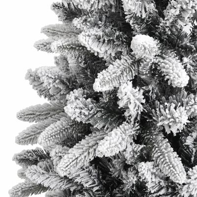 vidaXL Sapin de Noël artificiel avec neige floquée 150 cm PVC et PE