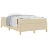 vidaXL Cadre de lit Cr&egrave;me 120 x 190 cm tissu