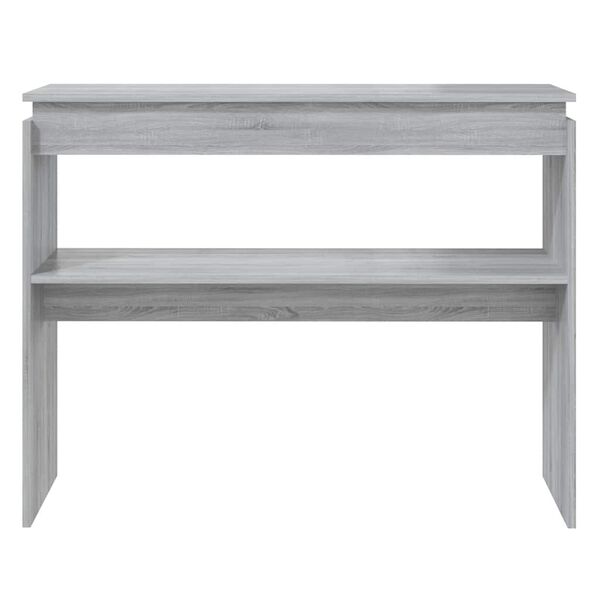 vidaXL Table console Sonoma gris 102x30x80 cm Bois d'ingénierie