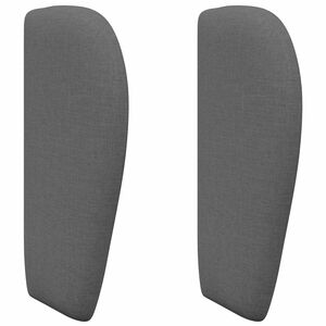 vidaXL Oreille de t&ecirc;te de lit Gris Fonc&eacute; 40 x 23 x 6 cm tissu