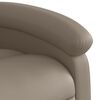 vidaXL Fauteuil de massage inclinable Cappuccino Similicuir