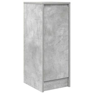 vidaXL Buffet gris b&eacute;ton 29,5x34x76 cm bois d'ing&eacute;nierie