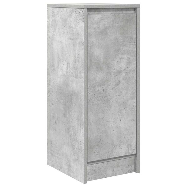 vidaXL Buffet gris béton 29,5x34x76 cm bois d'ingénierie