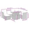 vidaXL Salon de jardin avec coussins 8 pcs beige r&eacute;sine tress&eacute;e