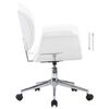 vidaXL Chaise pivotante de bureau Blanc Similicuir
