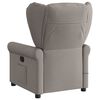 vidaXL Fauteuil de massage inclinable Taupe Tissu