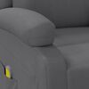 vidaXL Fauteuil de massage Gris Similicuir