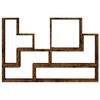 vidaXL &Eacute;tag&egrave;re murale ch&ecirc;ne fum&eacute; 96x12x64 cm bois d'ing&eacute;nierie