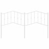 vidaXL Tête de lit métal blanc 160 cm