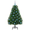 vidaXL Sapin de No&euml;l artificiel avec 150 LED Vert 150 cm PVC et m&eacute;tal