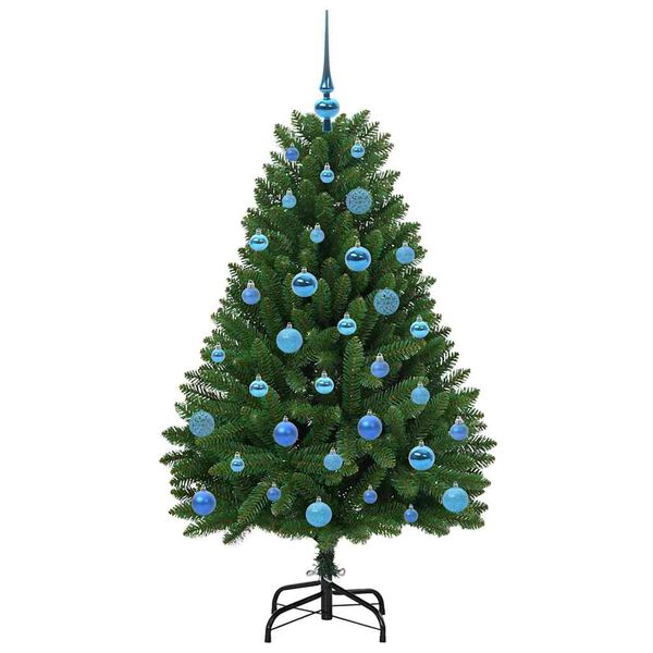 vidaXL Sapin de No&euml;l artificiel avec 150 LED Vert 150 cm PVC et m&eacute;tal