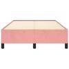 vidaXL Cadre de lit sans matelas rose 120x190 cm velours