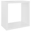 vidaXL &Eacute;tag&egrave;res cube murales 4 pcs Blanc 26x15x26 cm