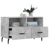 vidaXL Meuble TV Gris béton 80x36x50 cm Bois d'ingénierie
