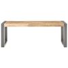vidaXL Table basse 110x60x40 cm Bois de manguier brut