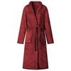 vidaXL Robe de bain sans capuche Rouge Bordeaux xxl Flanelle