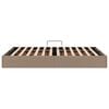 vidaXL Lit de Rangement avec matelas Cappuccino 140 x 190 cm Faux cuir