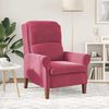 vidaXL fauteuil Rouge bordeaux 76 x 94 x 102 cm Velours