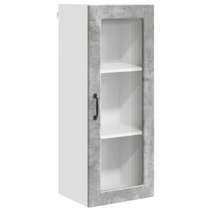 vidaXL Armoire de cuisine avec &eacute;tag&egrave;re Gris b&eacute;ton 40 x 31 x 100 cm