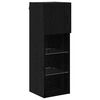 vidaXL Meubles TV muraux 2 pcs Ch&ecirc;ne noir 30,5 x 30 x 90 cm
