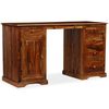 vidaXL Bureau sur pied Bois massif 140x50x76 cm