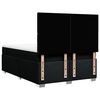vidaXL Sommier &agrave; lattes de lit avec matelas Noir 140x190 cm Tissu