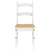 vidaXL Chaises &agrave; manger lot de 2 blanc 40x46x99 cm bois massif de pin