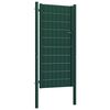 vidaXL Portail de cl&ocirc;ture en PVC et acier 100 x 204 cm vert