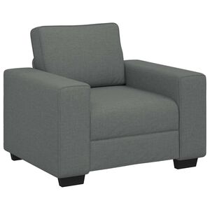 vidaXL Fauteuil gris fonc&eacute; 100x77x82 cm tissu