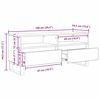 vidaXL Meuble TV avec tiroir Ch&ecirc;ne artisanal 100 x 34,5 x 44,5 cm