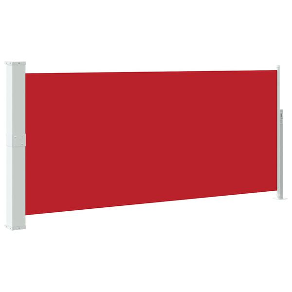 vidaXL Auvent lat&eacute;ral r&eacute;tractable 140 x 300 cm Rouge