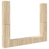 vidaXL Ensemble de meubles TV 6 pcs Chêne sonoma Bois d'ingénierie