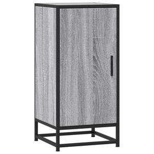 vidaXL Buffet sonoma gris 35,5x35x76 cm bois d'ing&eacute;nierie et m&eacute;tal